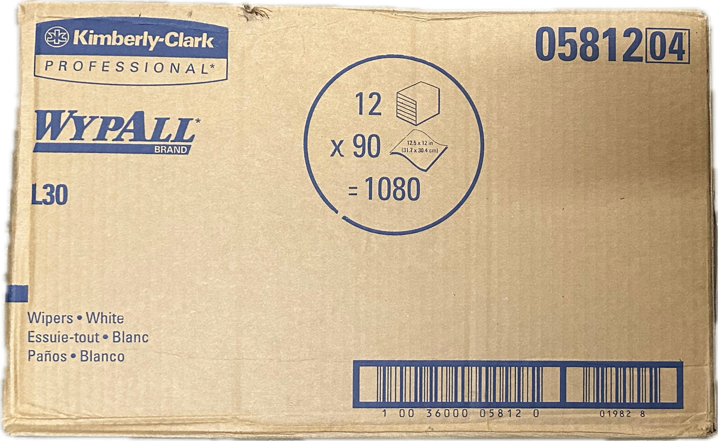 TOWELS WYPALL 12/90ct