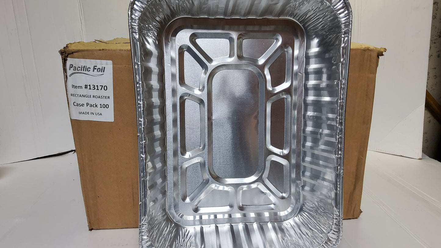 RECTANGULAR ROASTER PAN 100ct (ALUMINUM)