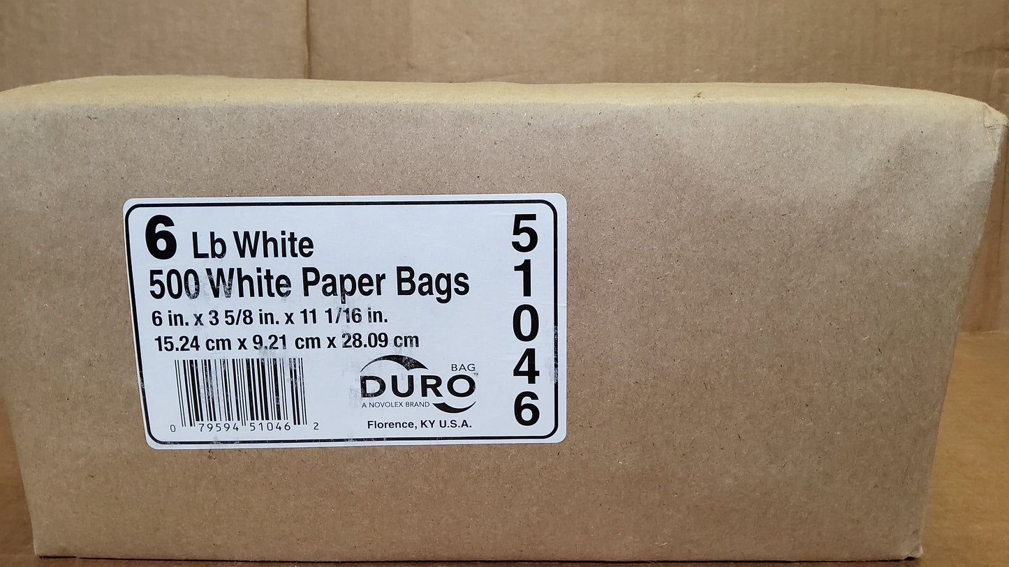 WHITE BAGS - 6LB (500ct)