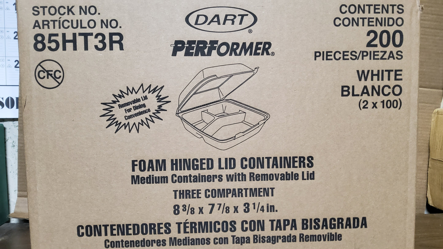 TRAY DART 8X8X3 cp. CARRY OUT 12500585