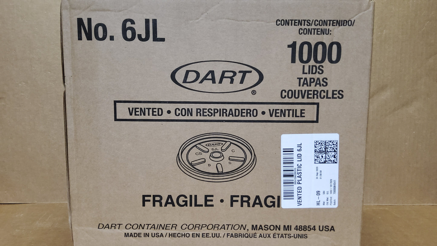 LID VENTED 6oz 10/100 6JL