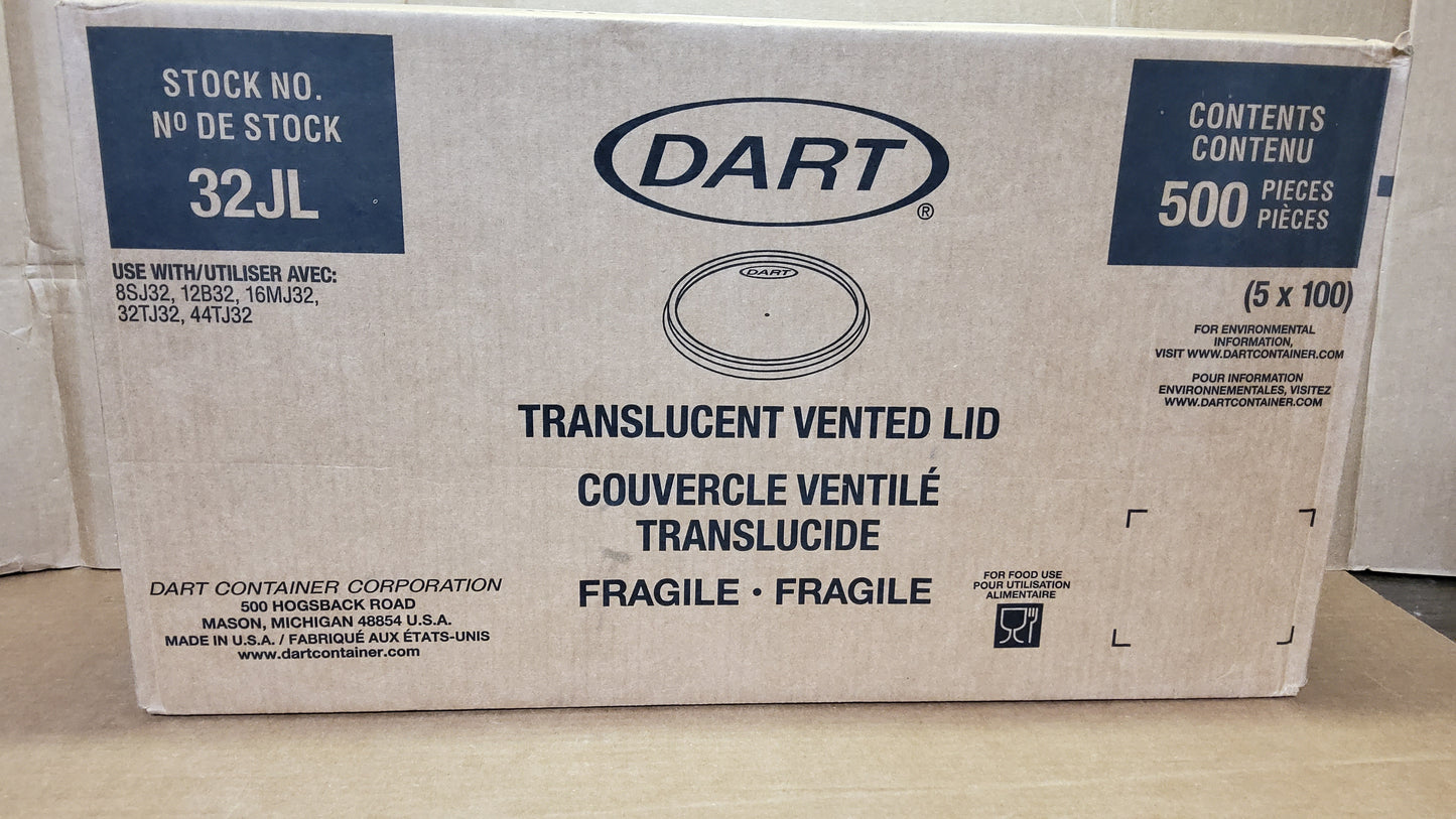 LID 32oz DART JLR 1000ct