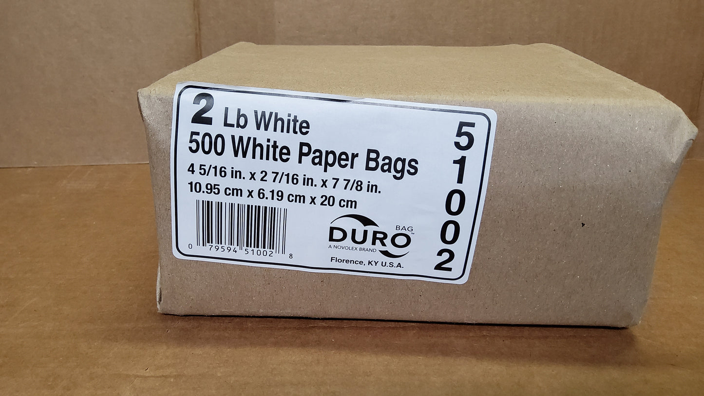 WHITE BAGS - 2LB (500ct)