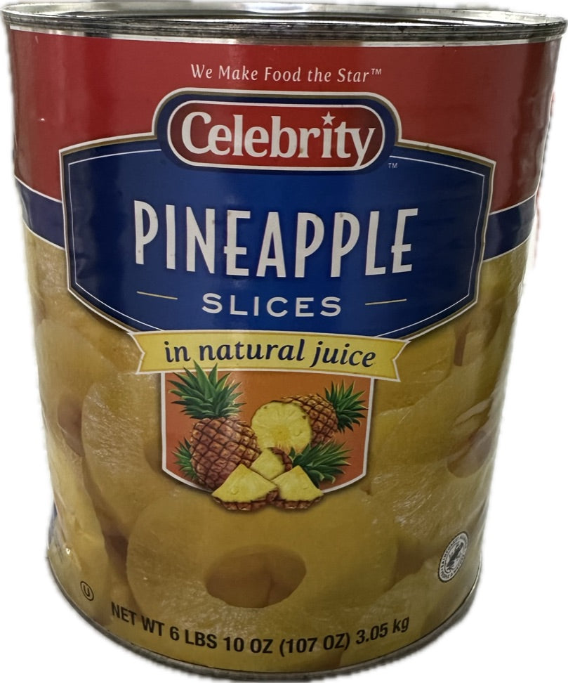 PINEAPPLES SLICED NJ 6/10#