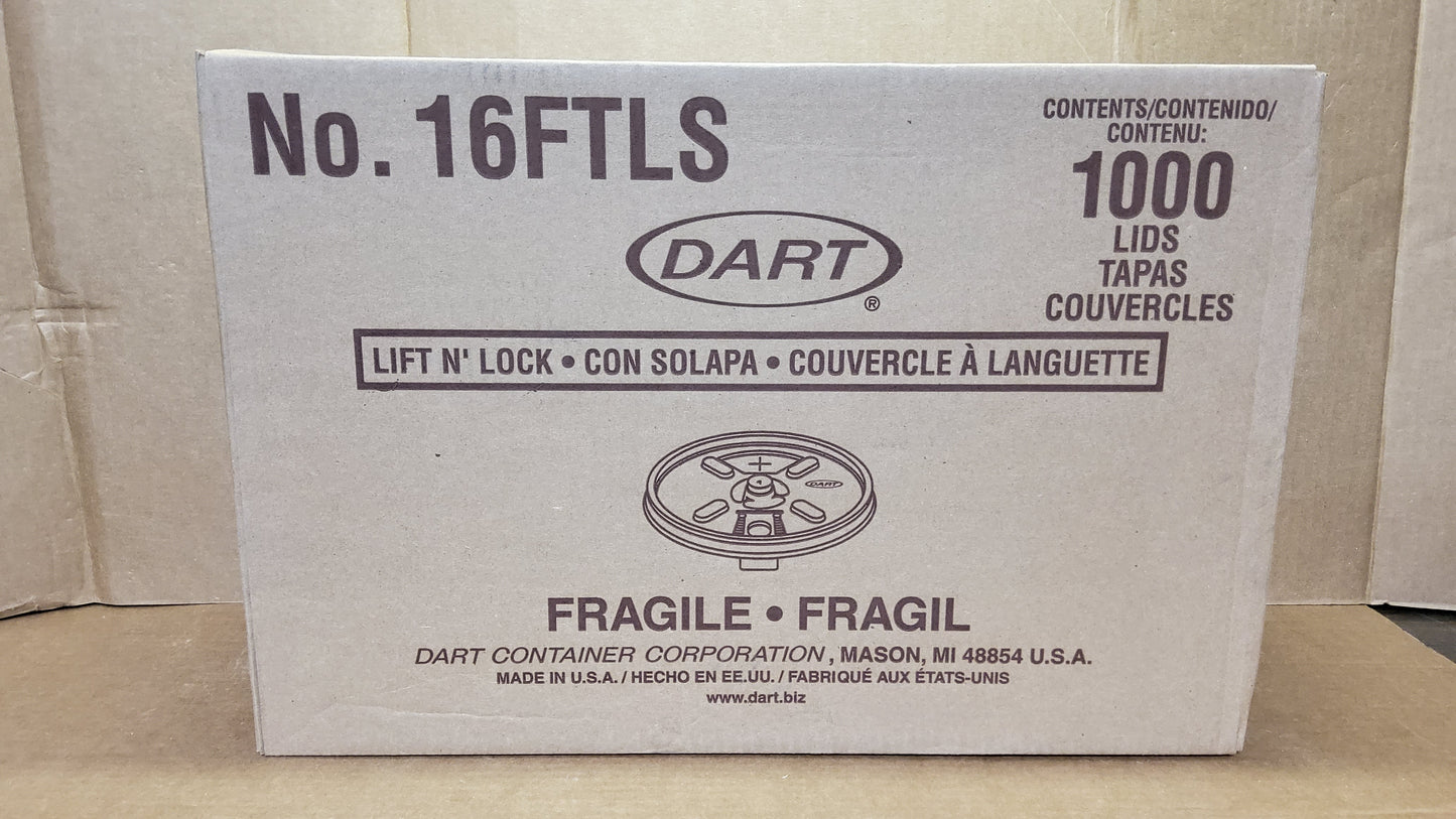 LID 16OZ STRAW/SLOT TEAR-TAB 16FTL 10/100ct