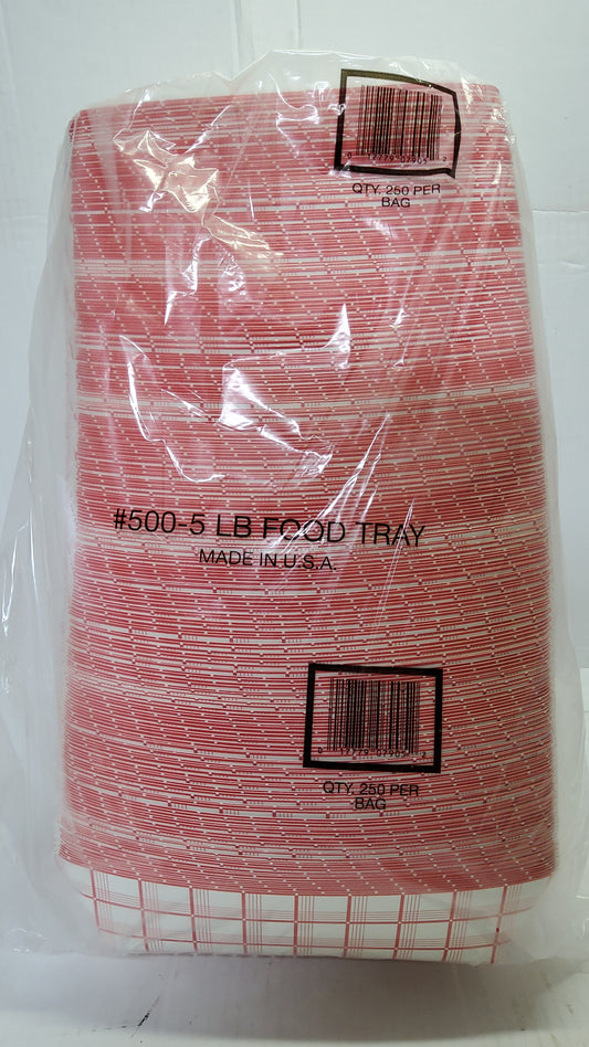 FOOD TRAYS 5# 2/250 T-500