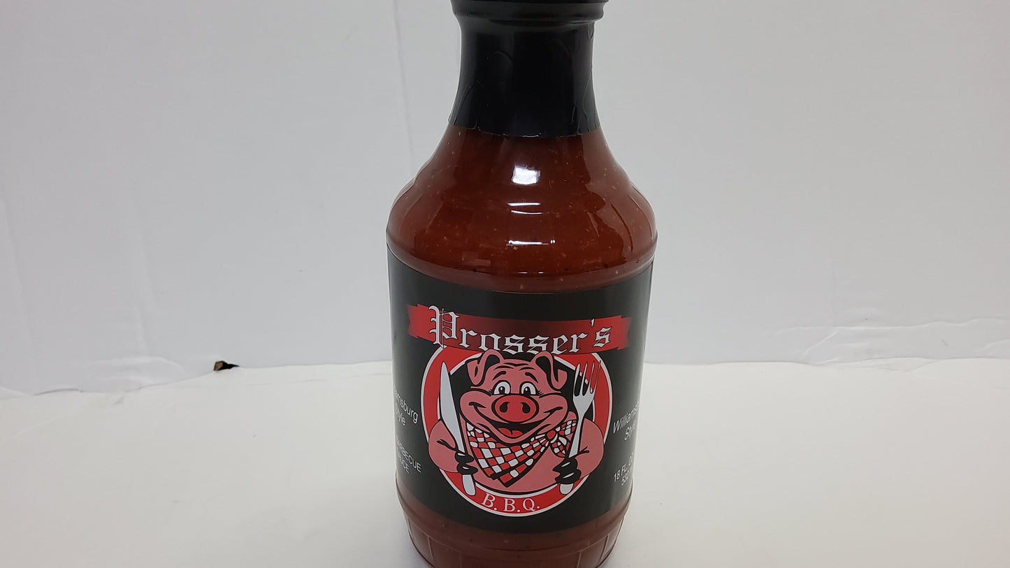 PROSSERS BBQ SAUCE WILLIAMSBURG 18oz