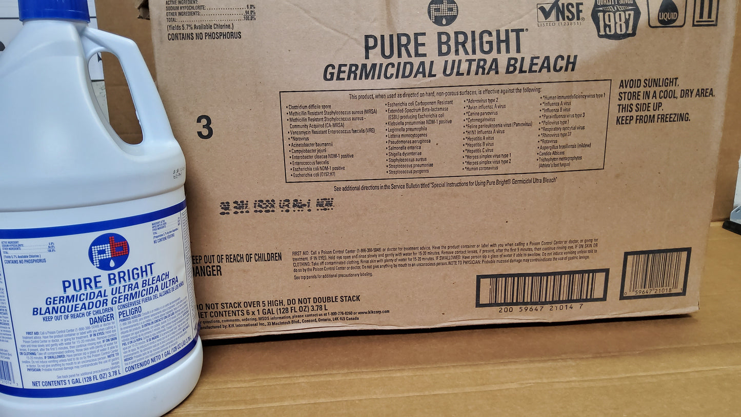 CLEAN  BLEACH PURE BRIGHT 6/1 GAL