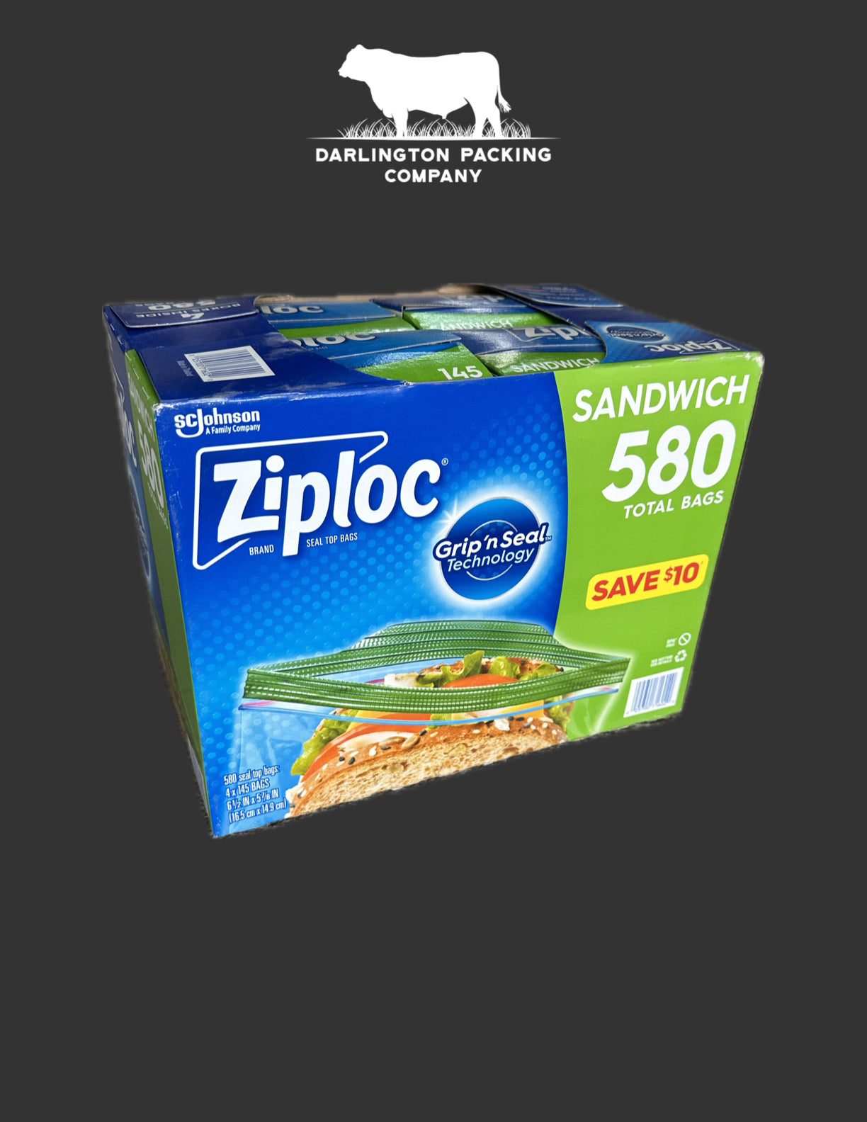 ZIPLOCK SANDWICH BAG (580ct)