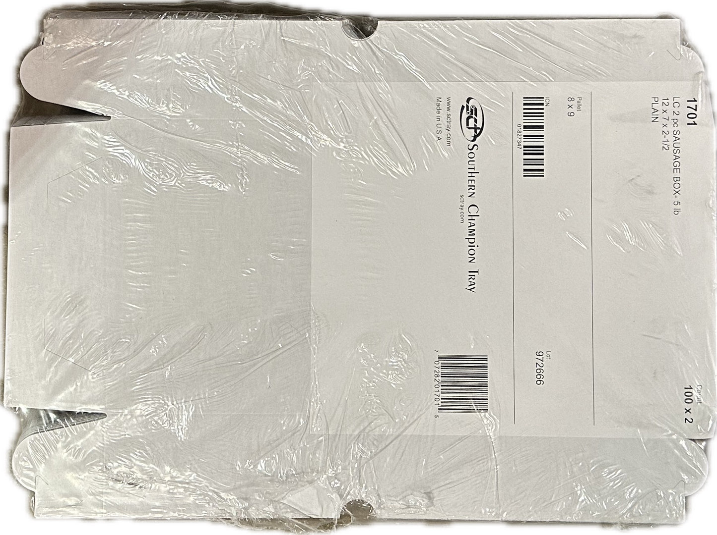 SAUSAGE BOX 5LB 100CT