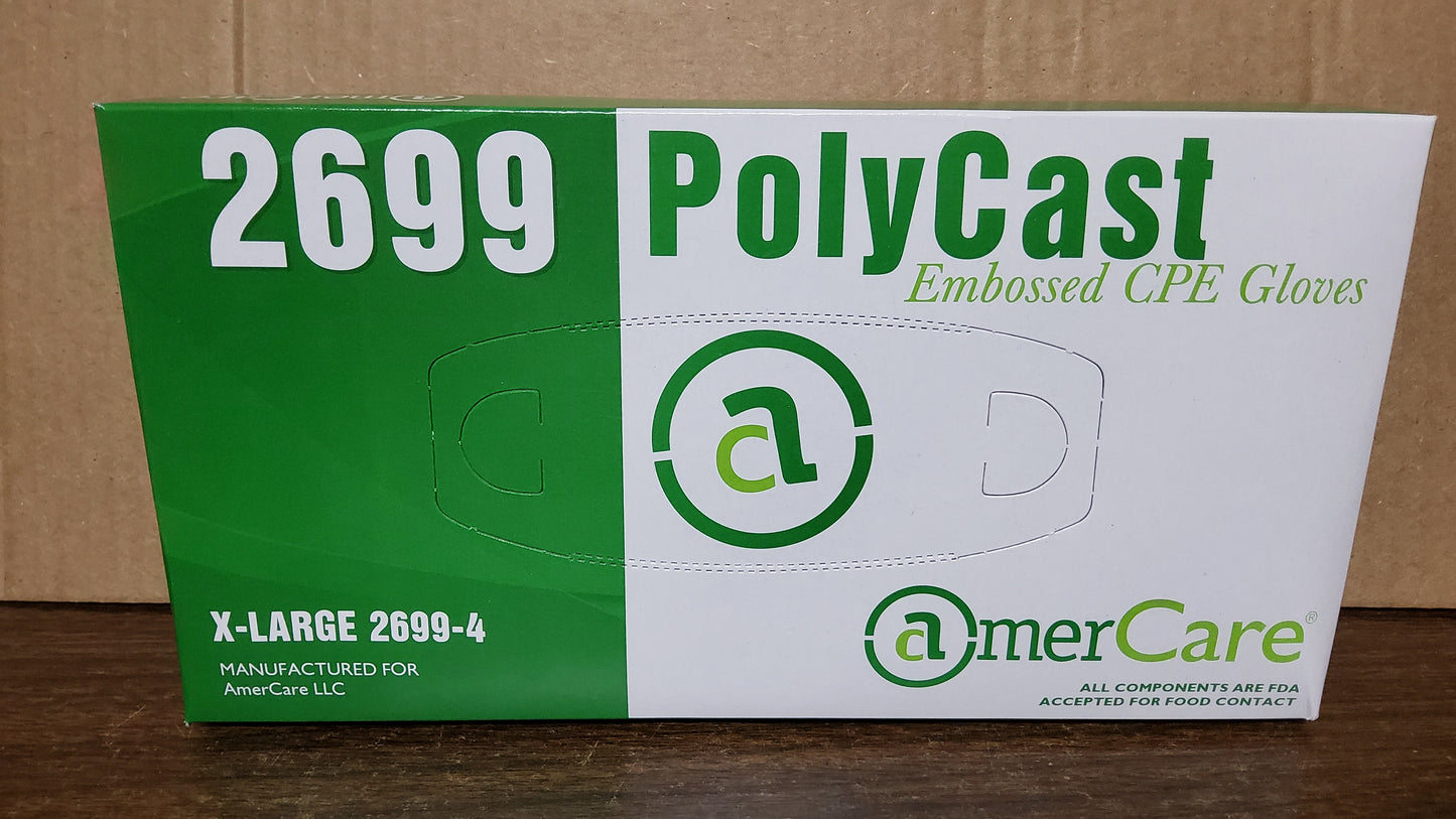 X-LARGE POLY GLOVE (Individual Box - 100ct)
