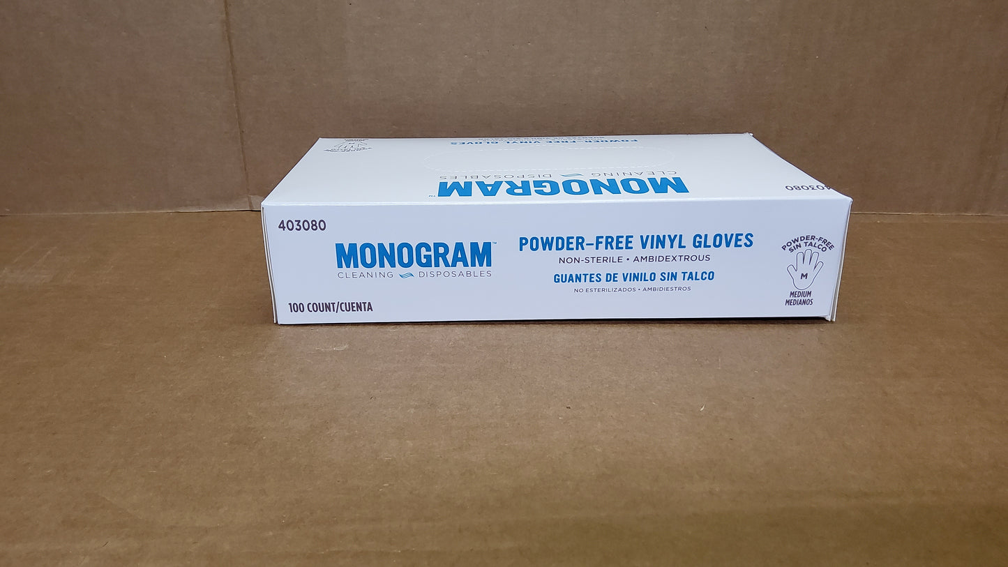 VINYL GLOVES MED (Individual Box - 1/100ct)