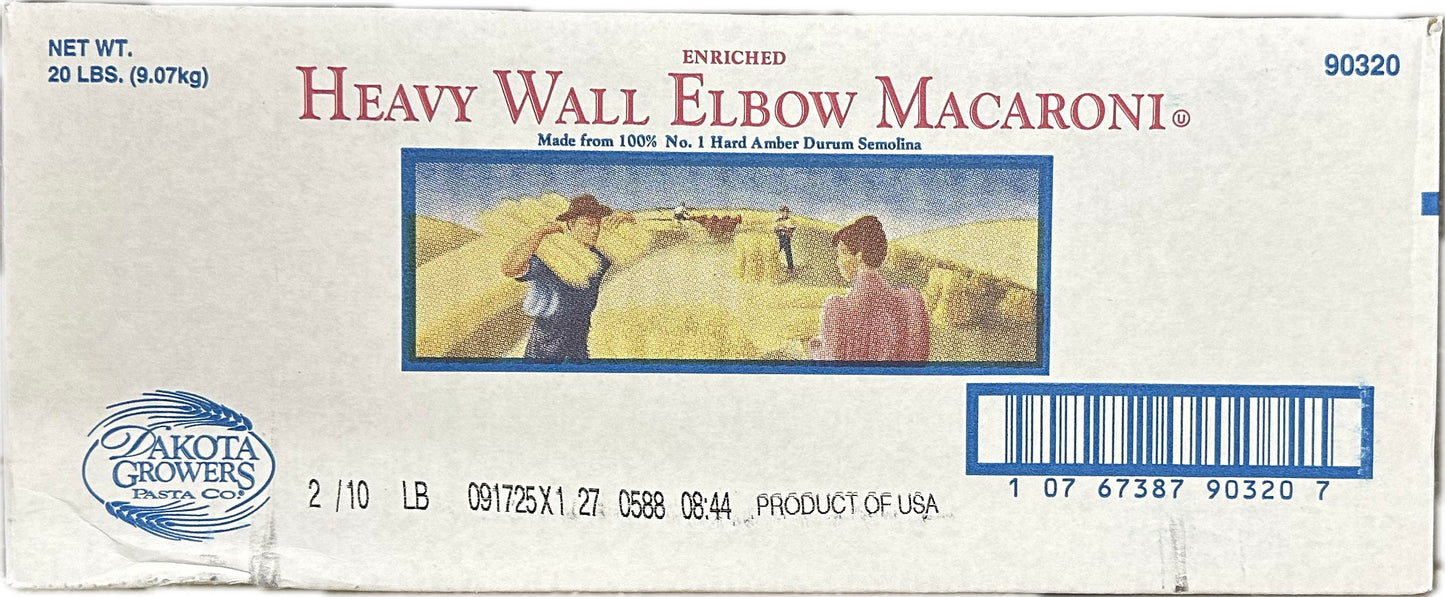 NOODLES ELBOW MACARONI HEAVY WALL 2/10