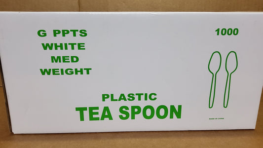 TEA SPOON MED POLYPRO WHITE BULK