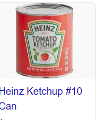 HEINZ 6/10# KETCHUP  006298