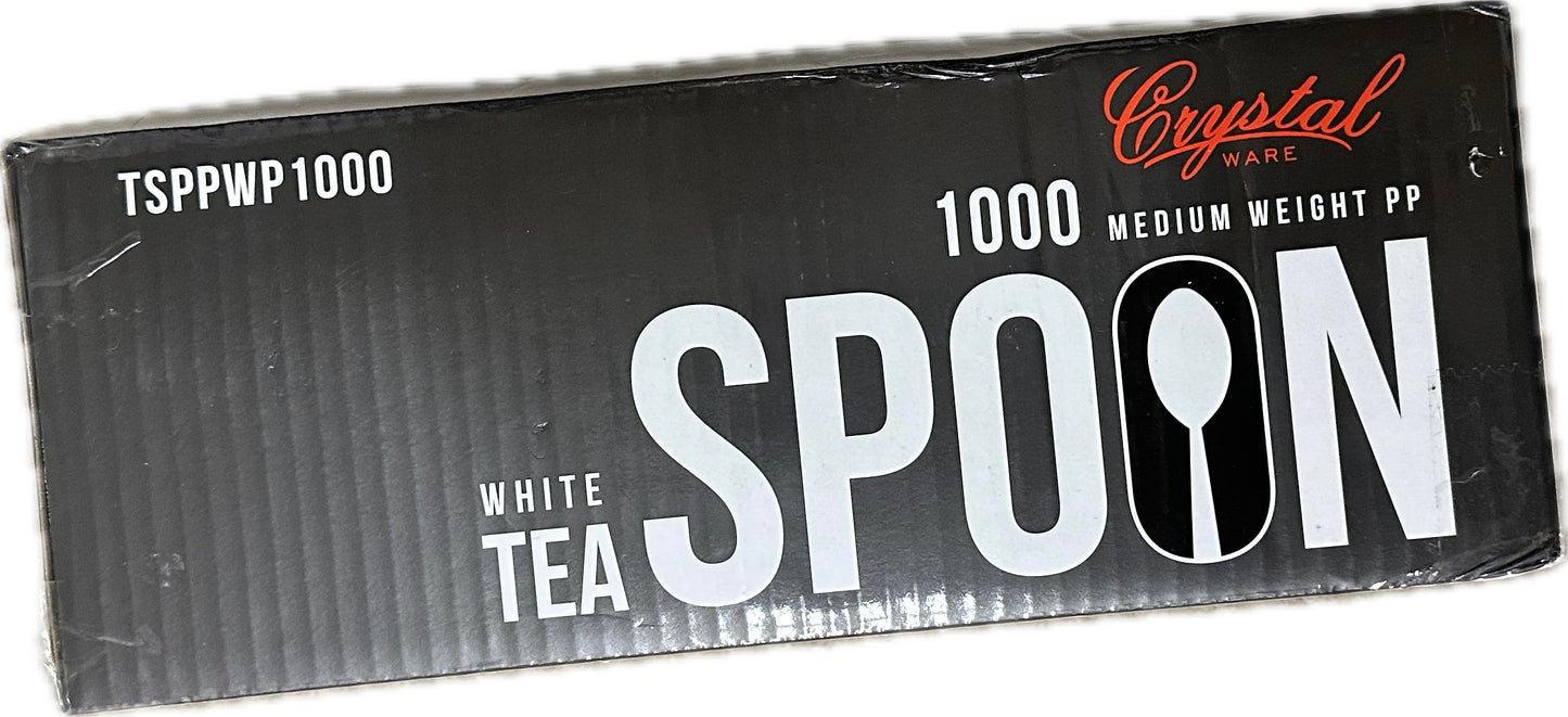 TEA SPOON MED POLYPRO WHITE BULK