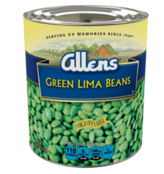 LIMA BEANS  ALLENS 6/10#