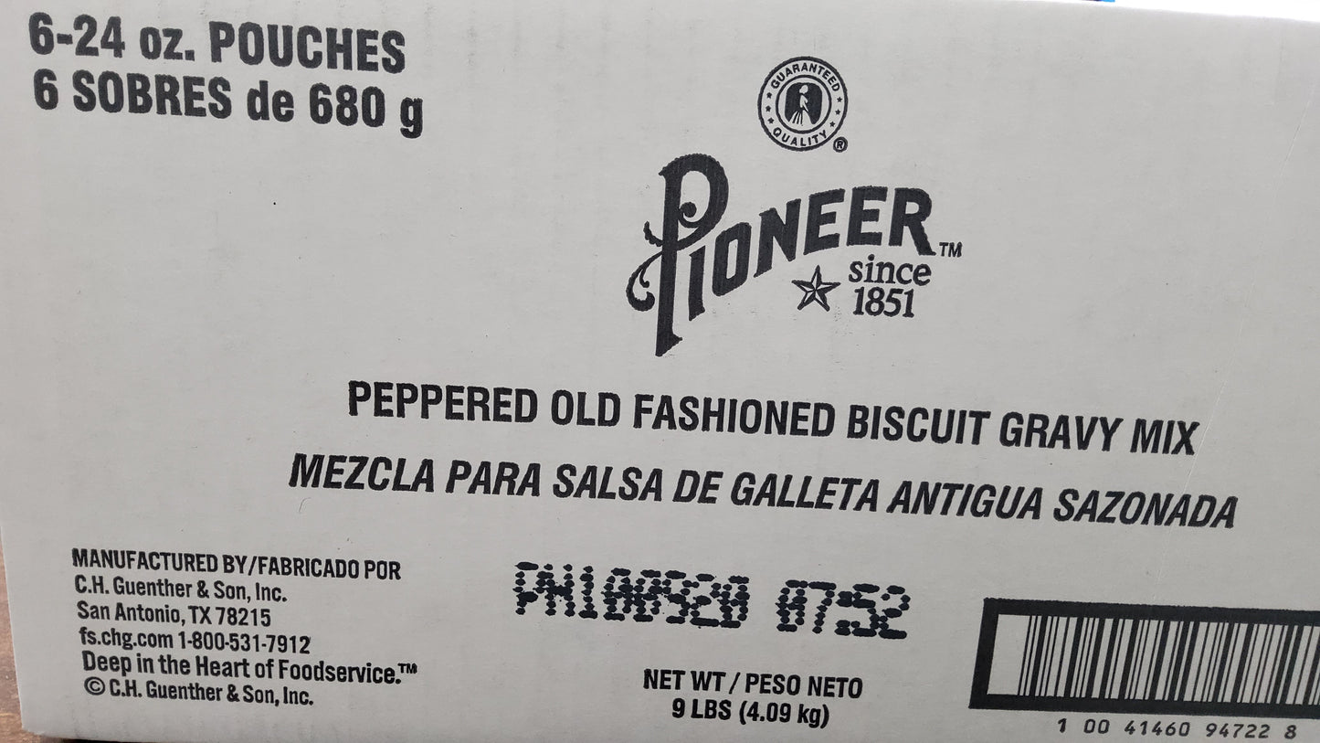 PIONEER PEPPER GRAVY 6/24oz