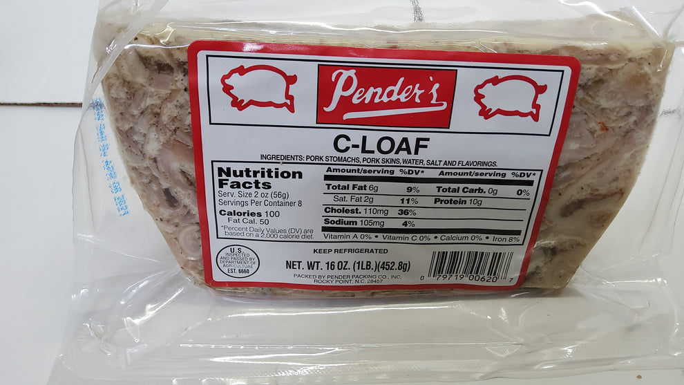C-LOAF PENDER 16 OZ – Darlington Packing Company