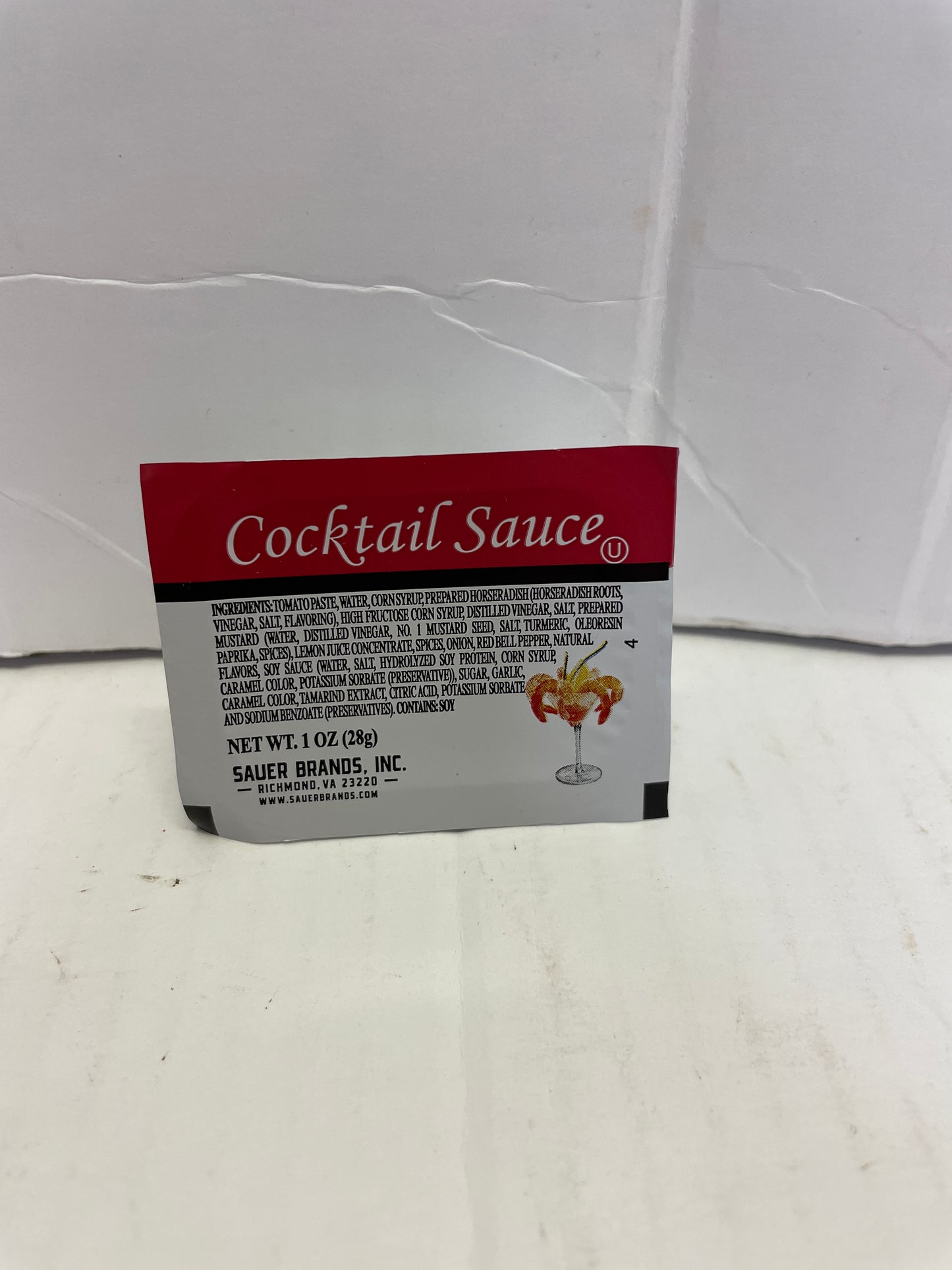 COCKTAIL SAUCE SAUERS  INDV 100/1oz