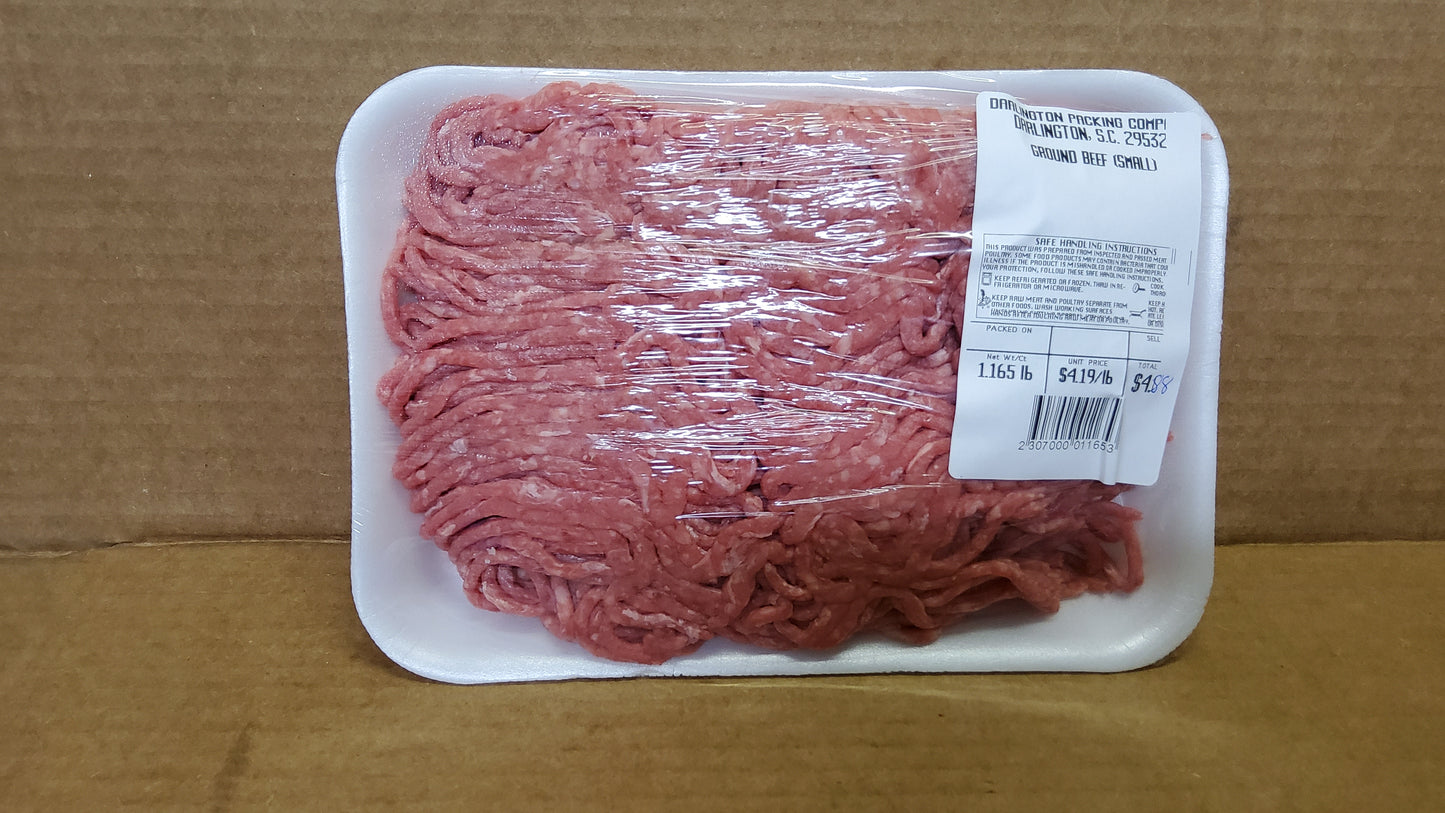 SMALL PKG GROUND BEEF