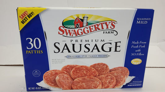 SAUSAGE SWAGGERTY 1.6oz PATTY 9/2.8#