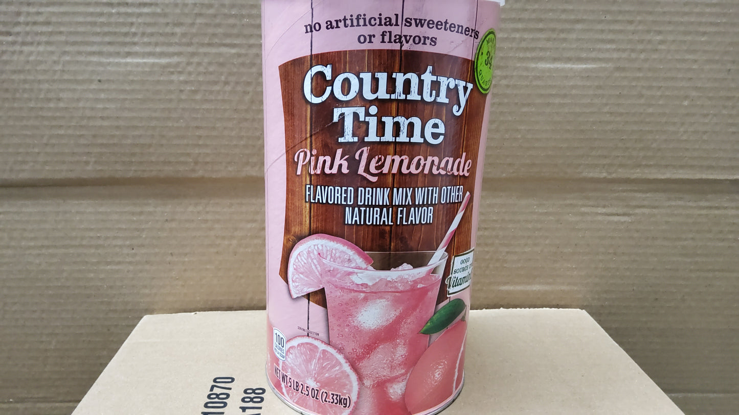 DRINK LEMONADE COUNTRY TIME PINK 1/5#