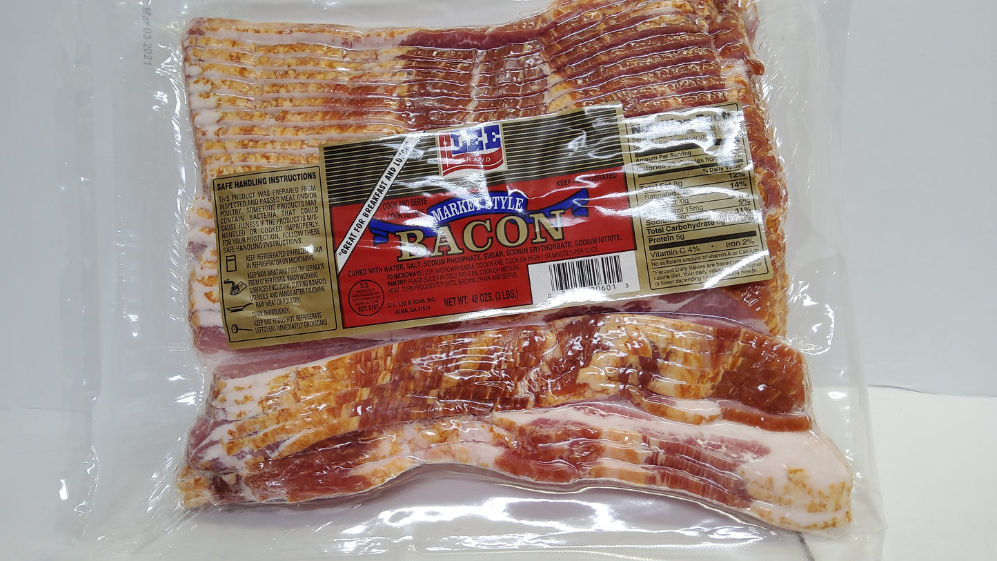 BACON  D.L.LEE 10/3# VAC /PKG