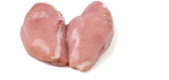 CHICKEN BREAST BONELESS SKINLESS 40# **WEIGHTED**  204105