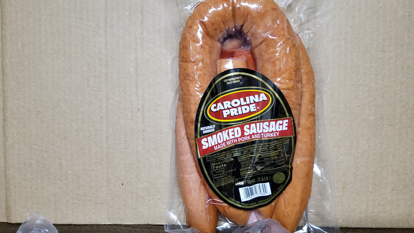 SAUSAGE SMOKE CAROLINA PRIDE  8/2.5#