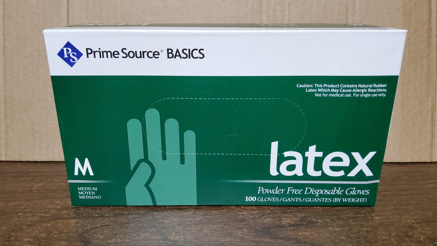 LATEX POWDER FREE GLOVE MEDIUM (Individual Box, 100ct)