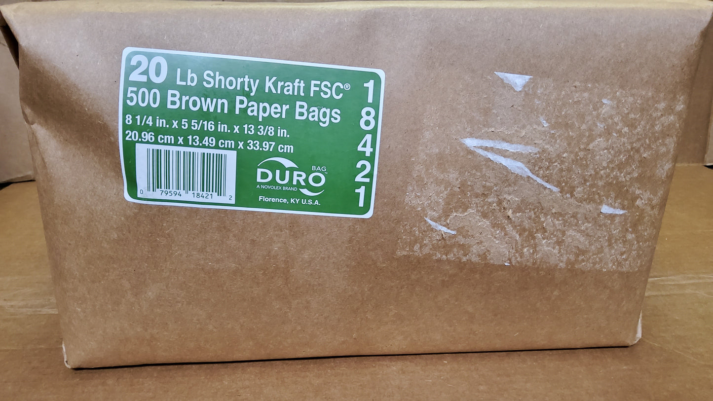 BROWN BAGS - 20LB (500ct)