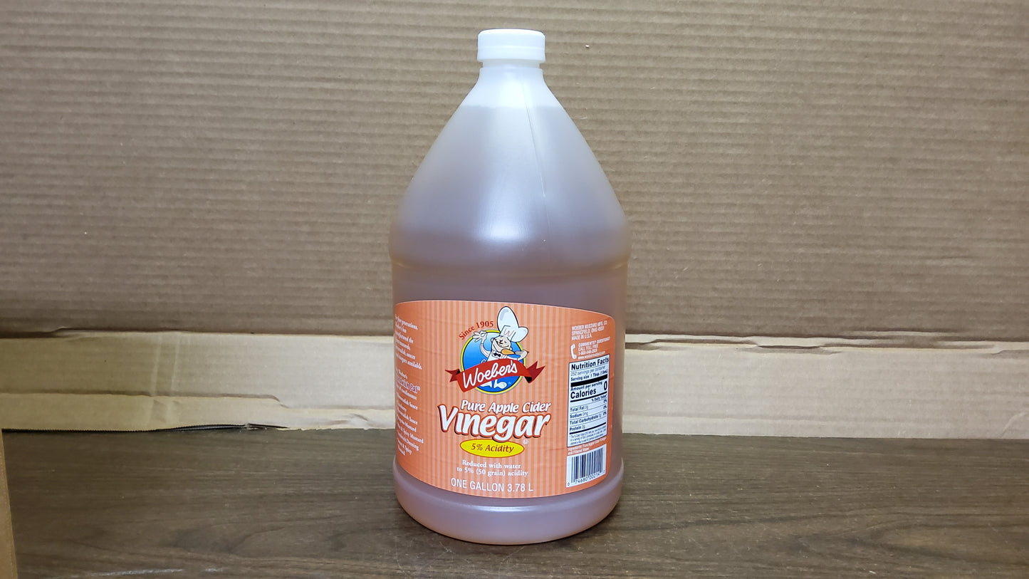 GALLON WOEBER 5% CIDER VINEGAR 1/GAL