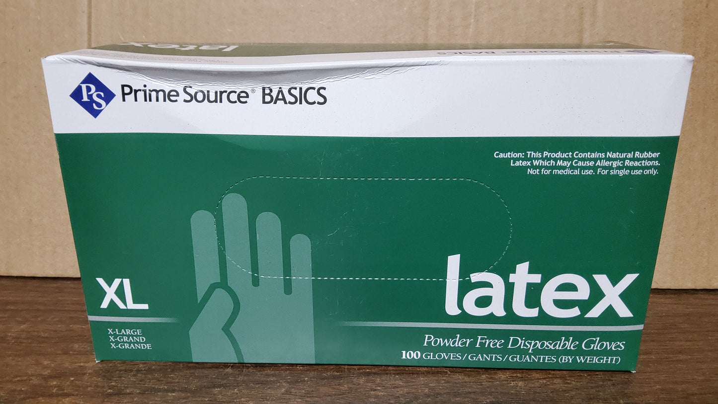 LATEX POWDER FREE GLOVE X-LARGE (Individual Box, 100ct)