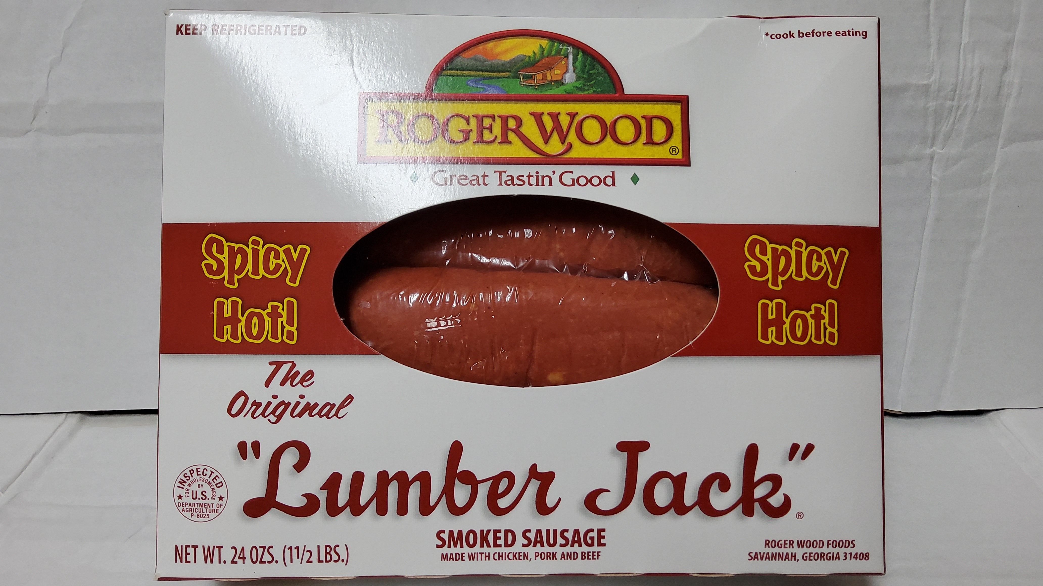 SAUSAGE ROGER WOOD HOT SPICY 1 5 Darlington Packing Company sausage-roger-wood-hot-spicy-1-5-darlington-packing-company