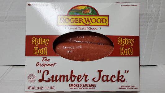 SAUSAGE ROGERWOOD HOT/SPICY 1.5#