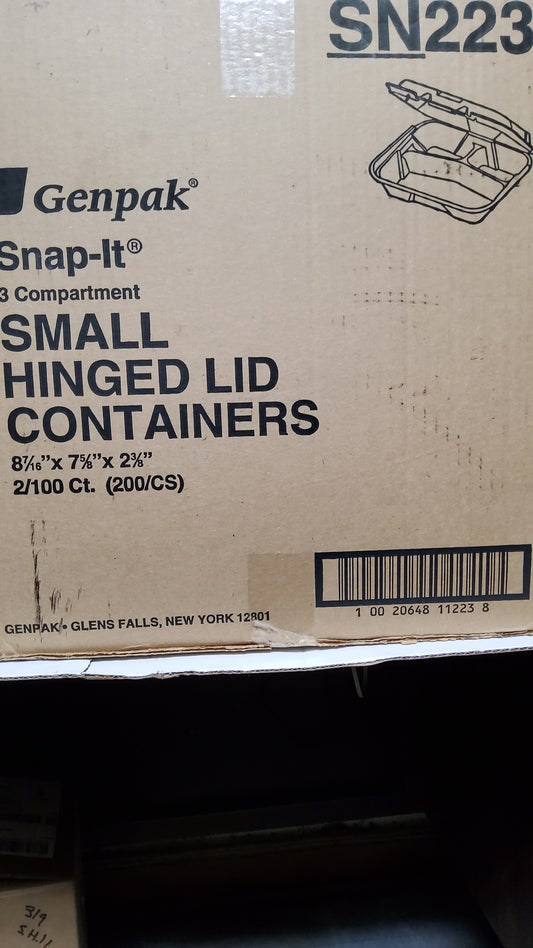 TRAY SMALL 8X8X3 CP. CARRY OUT