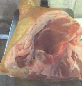 PORK HAM FRESH 17/22#   2PC CASE