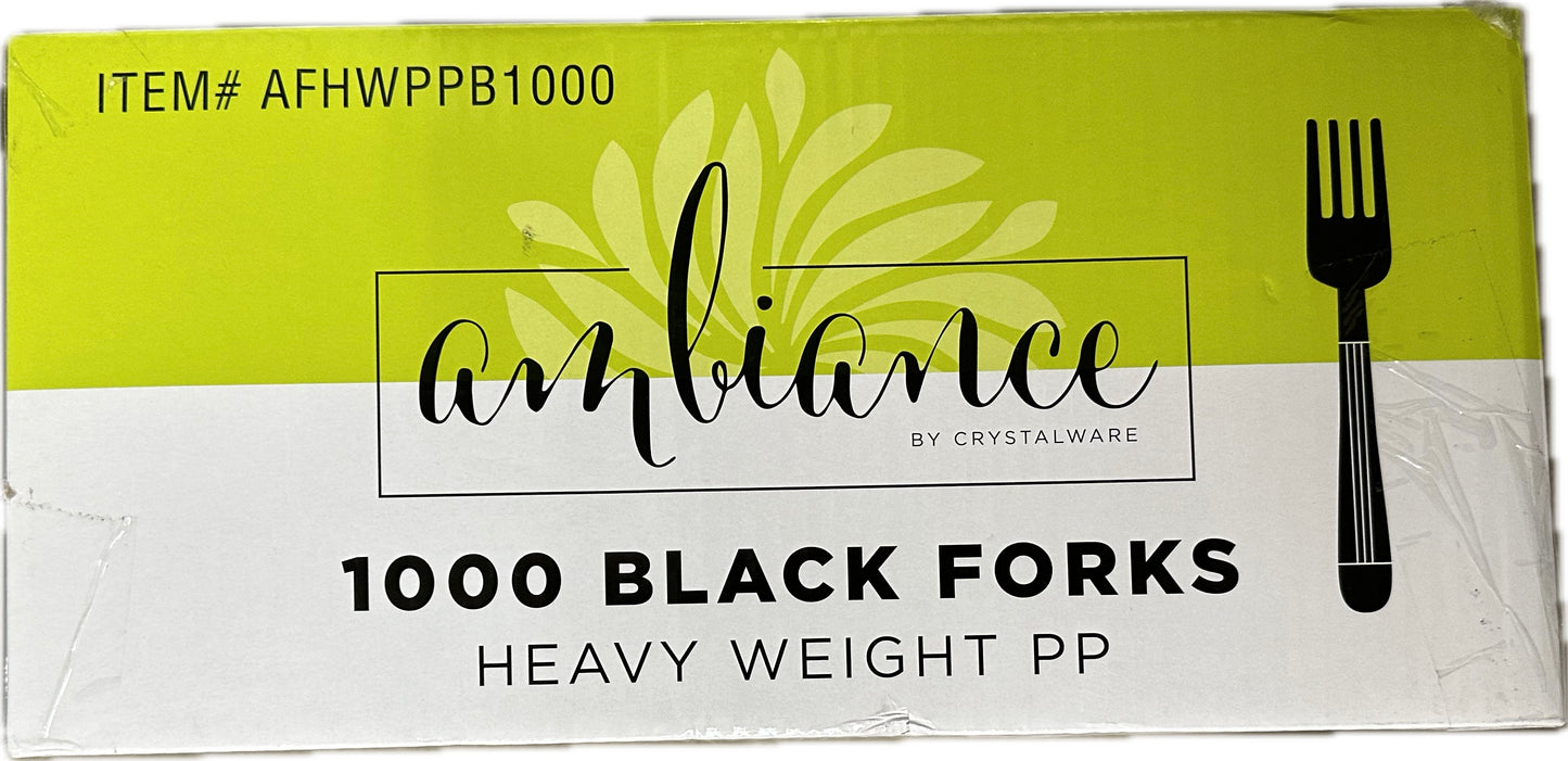 FORK BLACK BULK HD 1000ct